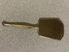 Antique Vintage Hand Held Brass Victorian Vanity Mirror  13    Long Hand Held