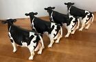 Lot Of 7 Schleich Animals  4 Cows 2007  2009 Rooster And 2 Sheep