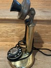 Antique Phone  Telephone Candlestick Type Brass   Bakelite