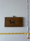 Vintage Rustic Wood Duck Intaglio Wall Plaque Cottagecore Small