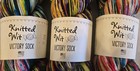 3 Skeins Knitted Wit Victory Sock Sw Merino Blend Yarn 3 Colors 420 Yards Each
