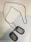 Military Custom Id Dog Tags With Chain   Silencers Official Gi Army Usmc Spec 