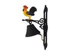 Vintage Large Cast Iron Rooster Farmhouse Dinner Bell 13-3 4   