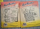 Lot Of 4 Vintage Aunt Martha s Hot Iron Transfers Embroidery Animals Days Of Wee