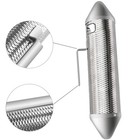 Stainless Steel Guiro Instrument Latin Percussion Instrument Shaker Metal Gui   