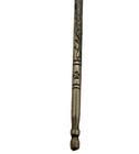 Antique Metal Silver Crochet Needle Scroll Etched  Marked 4 1 2