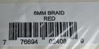 Vintage Braided Cord Macrame Rope Red 100 Yards 6 Mm Sealed Large Roll