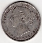 Newfoundland 1900 Canada Twenty 20 Cents Victoria Sterling Silver Coin