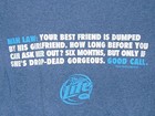 Vintage Miller Lite Man Law T-shirt Small Men New Beer