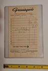 Grossinger s Guest Check For Comedian Dick Capri While Staying   Performing