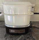 Vintage Waring Steam Chef Stackable Meal Cooker Cs510 White Model 11cs12 Works