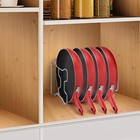 Pot Lid Storage Organizer  Pot And Pan Organizer Rack Holder For Kitchen Cabinet
