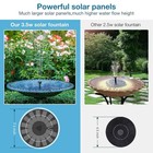 Solar Water Pump With Different Water Splash Nozzles - 2026 Upgraded Pond