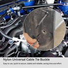 100 Pcs Nylon Universal Cable Tie Buckle   heavy Duty Self-locking Zip Ties Holder