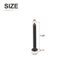  8x1-3 8  Black Screws - 25pack - 304 Stainless Steel Pan Head Phillips Screw