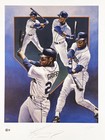 Ken Griffey Jr  Signed 21x30 Lithograph Photo Mariners  253 295 Beckett  bp55379