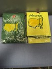 Masters Golf Towels Augusta With Bag Clip Yellow And Green Set   2 Towel Set