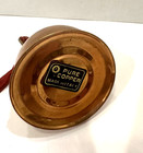 Vintage Copper And Brass Miniature Tea Pot Christmas Ornament Made In Italy