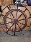 Very Large Antique Ship Wheel  Helm