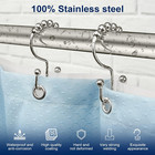 Double Sided Shower Curtain Hooks  Set Of 12