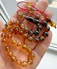 Natural Baltic Amber 16g  Islamic Prayer Rosary 9mm  33 Beads Tasbih Misbaha