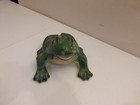 Vintage Large Xl Ceramic Frog Toad Garden Decor Green Figurine Statue