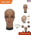 Bald Mannequin Head Brown Female Professional Cosmetology For Wig Making  Dis   