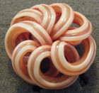 Vintage Large Button Extruded Celluloid Spaghetti Design Celluloid Shank 1 1 2 d
