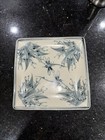 Antique Vietnamese Bat Trang Dragonfly Plate Plates Set Of 7  not 8  - 6  Square