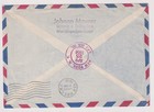 Saar Cover 1956 Hamburg - New York 30f X 2 Airmail - Johann Maurer