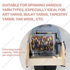 Professional Electric Spinning Wheel Handmade Wooden Art Yarn Spinner Foot Pedal
