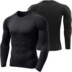 Men s Upf 50  Uv Sun Protection Long Sleeve Compression Athletic Workout Shirts