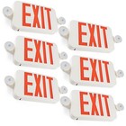Ul Listed Led Exit Signs And Emergency Lights  6 Pack  Patriot Lights