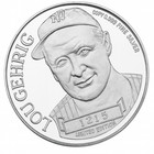  999 One Troy Ounce Silver Lou Gehrig Limited Edition Coin Limited Edition