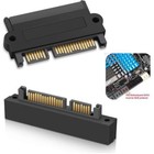 1x Sff-8482 Sas To Sata 22 Pin Angle 180 Degreehard Disk Converter Adapter Usa