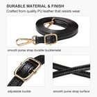Leather Purse Strap Replacement Black Leather Crossbody Strap Adjustable
