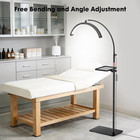 Lash Light For Eyelash Extension  Half Moon Light With Tool Tray  2x Magnifier  