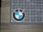 Bmw Motorsports Racing Black white blue Embroidered Iron On Patch 2 25  X 2 25 