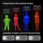 Pga Tour Youth Golf Club Set     6-piece Right Handed  Ages 12   6 Pc  new 