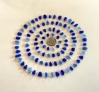 Beach Sea Glass Cobalt   Cornflower 100 Pieces Tinies Genuine Surf-tumbled
