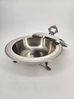 Silver Plated Tureen Vintage Fb Rogers Ornate Footed Serving Dish Bowl