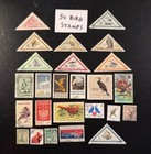 50 Bird Related Topical Stamps   Nice  Fun Colorful Ww Mix  lot 407 