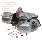 Semi Auto 125cc Engine Motor W reverse For Go Kart Cart Atv Quad 4 Wheeler Buggy