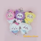 Chiikawa Usagi Hachiware Furuhonya Momonga Head Covering Keychain Plush Doll New