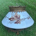 Antique C  1870s Cast Iron Adjustable Hanging Parlor Oil Kero Lamp Font Eastlake