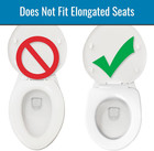 Upgrade Your Bathroom  5  Round Toilet Seat Riser With Non-slip Pads 