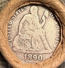 Unsearched Old Estate Wheat Cent Roll Indian Head Vintage Penny Silver Dime  u6
