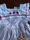 Vintage Style Toddler Dress With Red Star Embroidery