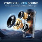 Portable Bluetooth Speaker  Ipx7 Waterproof Wireless Speaker With 24w Stereo    