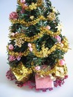 Dollhouse Doll House  Miniature Vintage Artist Made Christmas Tree With Gifts